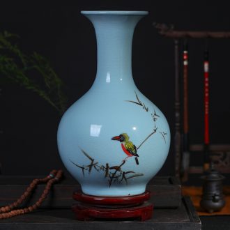 Jingdezhen ceramics Chinese hand-painted ceramic vase furnishing articles sitting room porch flower arranging, home decoration package mail