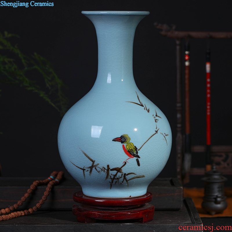 Jingdezhen ceramics Chinese hand-painted ceramic vase furnishing articles sitting room porch flower arranging, home decoration package mail