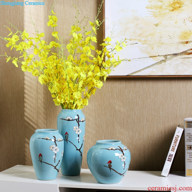 Creative furnishing articles household act the role ofing is tasted wine sitting room bedroom decoration wedding gift vase ceramic handicraft ornament