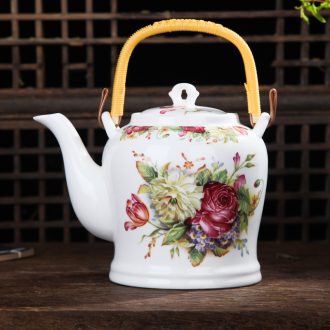 Jingdezhen ceramic teapot large girder pot teapot large-capacity cold filter single pot of cold water kettle CiHu