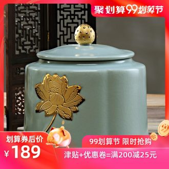 Cloud cloud your kiln ceramic tea pot petals storage POTS kung fu tea set large POTS pu-erh tea pot seal