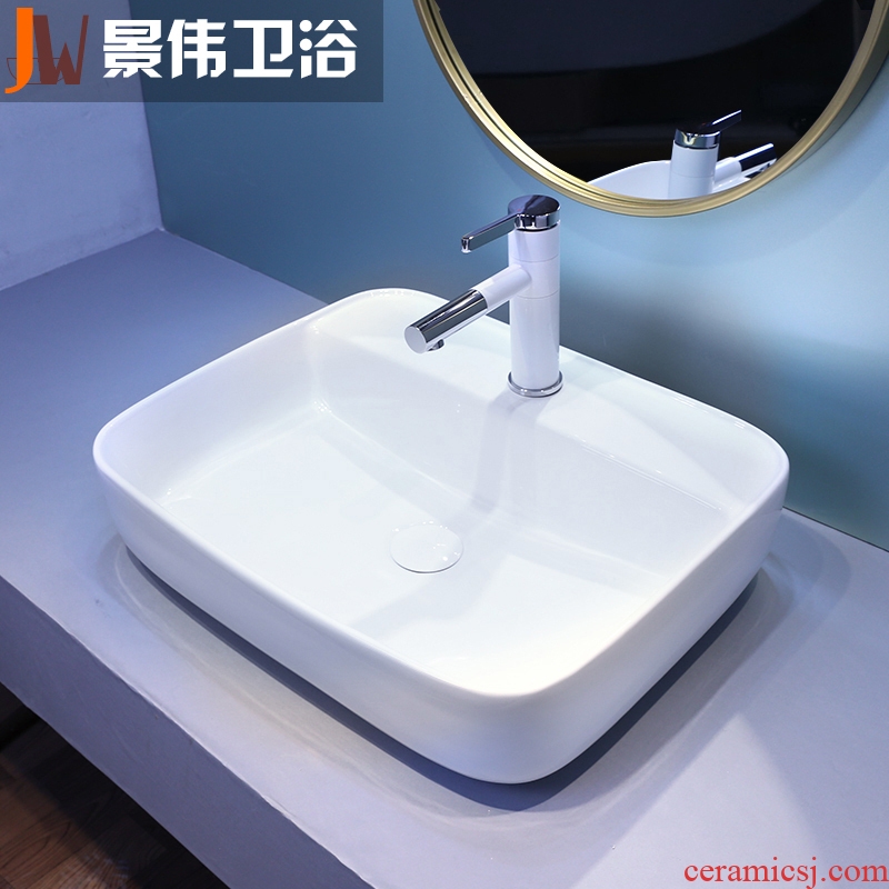 The stage basin sink ceramic lavatory toilet wash gargle circular art basin north European household basin