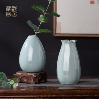, your kiln cyan porcelain vase day contemporary and contracted flower ware jingdezhen tea flower decorations accessories