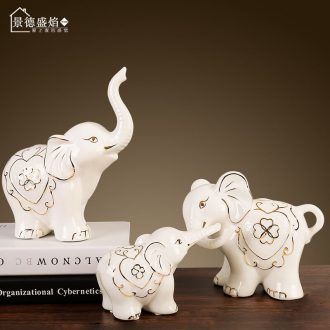 Elephant furnishing articles home decoration TV ark porch ark ceramics handicraft gift wedding present practical girlfriends