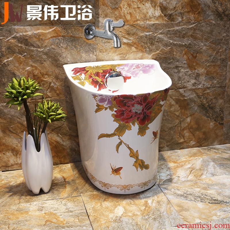 Mop basin pool large balcony mop pool bathroom floor mop pool ceramic mop pool household balcony