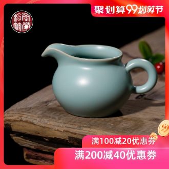 Chrysanthemum patterns small fat your kiln just a cup of tea ware sky blue tea set a single and a cup of tea ware ceramic points home