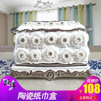 European paper towel box of contemporary and contracted functional ceramic furnishing articles home sitting room tea table table decoration creative decorations