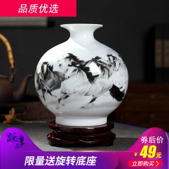 Pomegranate creative bottle vase flower arranging jingdezhen ceramics office furnishing articles the sitting room porch small decorative arts and crafts