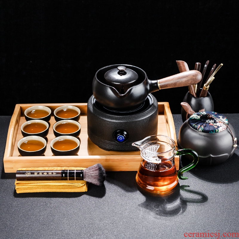 Bin, ceramic boiling tea ware black tea kettle side spend pot of Japanese teapot household electric heating electric TaoLu the teapot