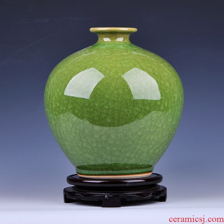 Archaize borneol jingdezhen ceramics kiln crack glaze pomegranate vase sitting room home decoration furnishing articles
