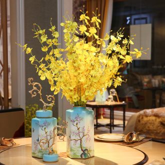 New Chinese style ceramic vases, flower arranging dried flowers Europe type TV ark place the sitting room porch between example home decoration