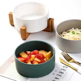 Nordic ceramic salad bowl, creative household contracted web celebrity ins tableware and the single large rainbow noodle bowl bowl soup bowl