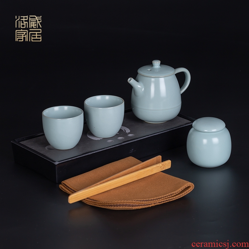 Your kiln travel open piece of kung fu tea set contracted ceramic tea tray home office can raise the teapot teacup