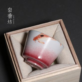 YanXiang fang kiln ceramics for ceramic cups every year large master cup kung fu tea cup gift boxes