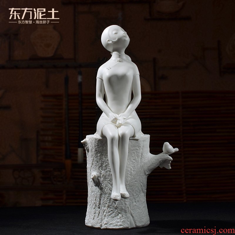 Oriental soil home furnishing articles ornaments creativity personality character sculpture art ceramics handicraft sitting room/follow the scent