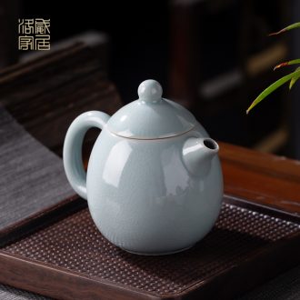 Your kiln teapot single pot of household jingdezhen kung fu tea set of ice to crack glaze the pot of tea with tea teapot side