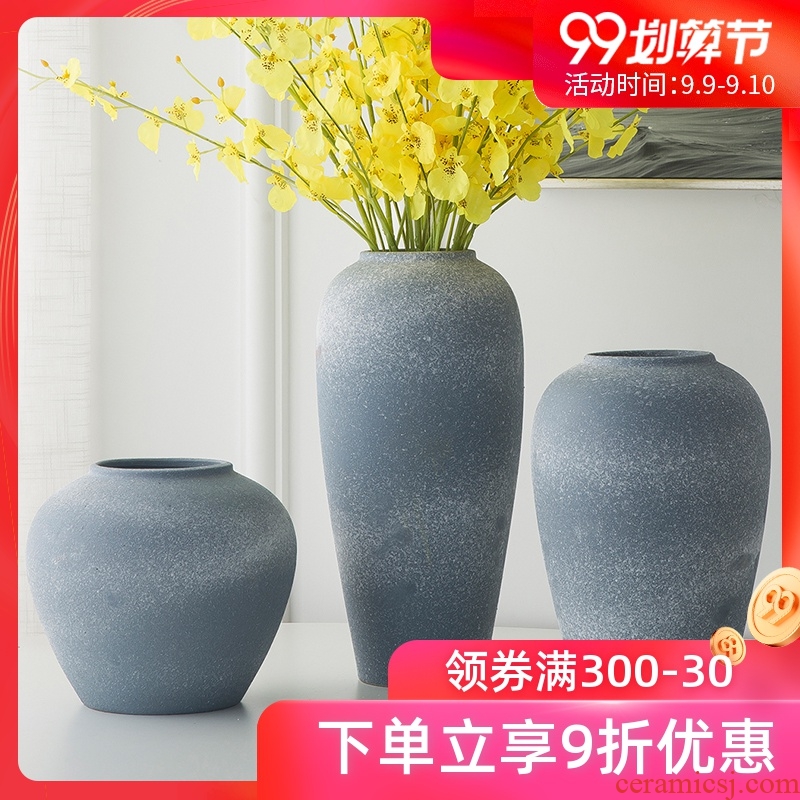 Jingdezhen ceramic do old antique Ming and qing dynasties coarse pottery vases, POTS of classical Chinese flower arranging small place sitting room adornment
