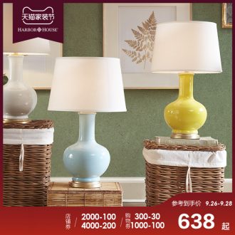 Harbor House lamp lamps and lanterns of the sitting room is contracted and contemporary American ceramic lamp Casila of bedroom the head of a bed