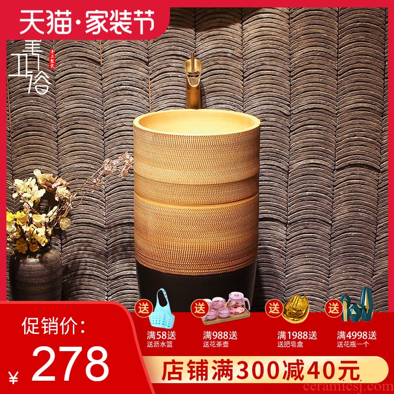 Lavabo ceramic column toilet bowl washing pool balcony sink lavatory toilet pillar landing