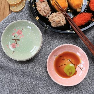 4 inches ceramics serving Japanese household soy sauce vinegar dish dish of pickles disc bone porcelain dish flavor dish of tableware