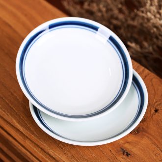 Japanese small flavour restoring ancient ways jingdezhen ceramic plate disc home seasoning sauce vinegar 4 inches of bone plate under the glaze color tableware