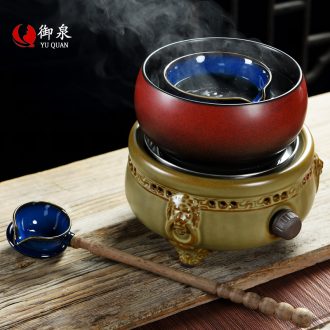 Imperial springs to boil tea stove electric TaoLu suit kung fu tea pu 'er tea is black tea household ceramics points warm tea, the teapot