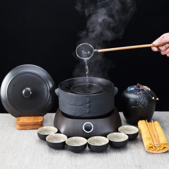 Qin Yi household ceramics boiling tea ware bowl with boiling kettle black tea pu 'er automatic tea stove electric TaoLu suits