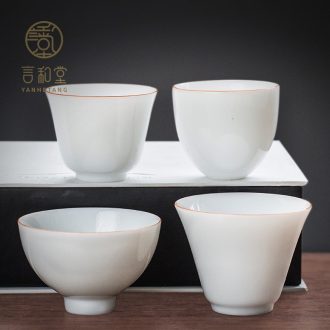 And hall of jade porcelain phnom penh white porcelain cups small sample tea cup kung fu tea set porcelain cup personal master cup