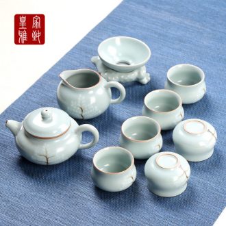Royal refined your kiln tea set suits your kiln of a complete set of tea sets household kung fu tea tea set ceramic cup group