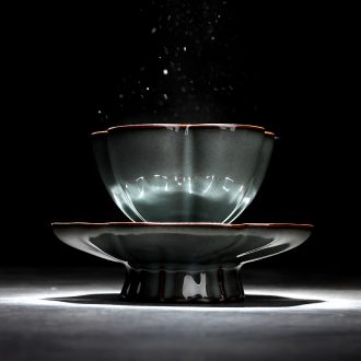 Ceramic cups master cup of longquan celadon tire iron sample tea cup kung fu tea cup single CPU hand, tea bowl