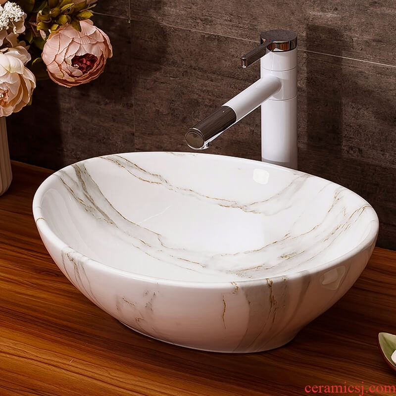 The stage basin sink bathroom home wash basin hotel small basin suit art ceramic wash basin