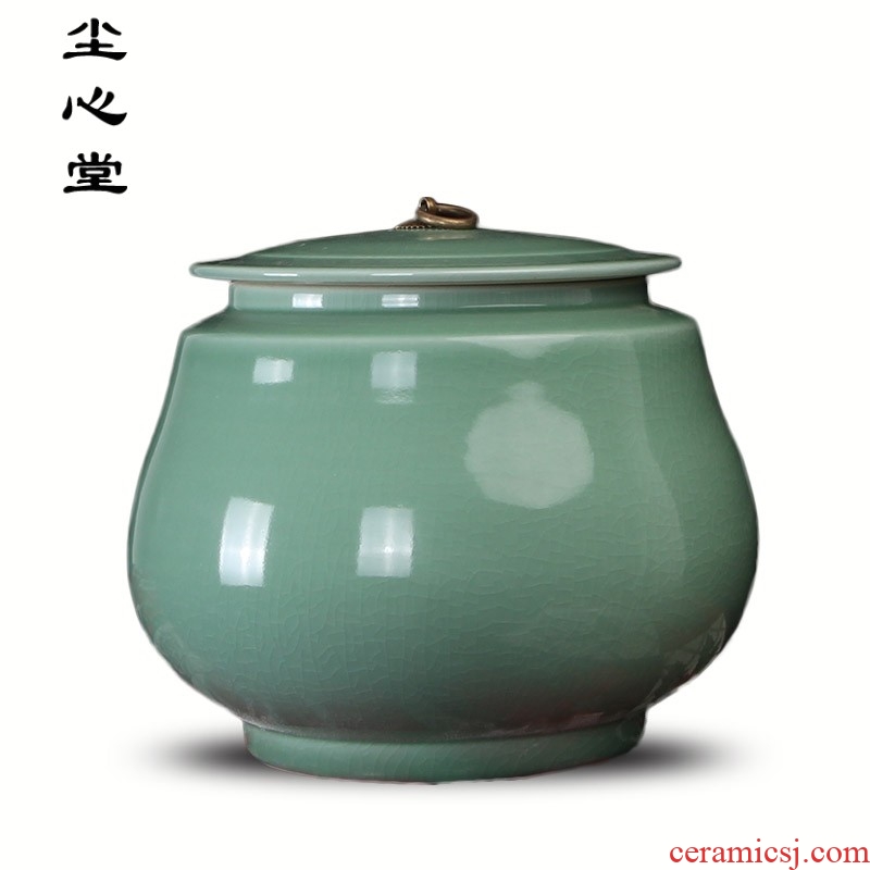 Dust heart of postmodern new Chinese style furnishing articles furnishing articles show kitchen ceramic storage jar with cover large caddy fixings