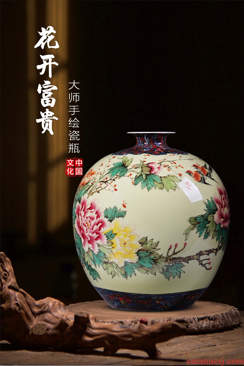 Porcelain of jingdezhen ceramics vase large sitting room place flower arranging restoring ancient ways is rich ancient frame of Chinese style household decorations - 601462663450