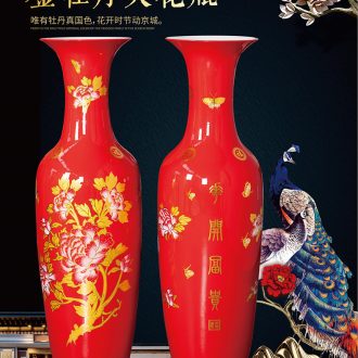 Jingdezhen ceramic vase of large modern European ikebana sitting room adornment furnishing articles villa hotel porch floral outraged - 574580089479