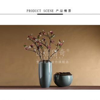 Jingdezhen ceramics vase archaize principal enamel pastel color six surface painting of flowers and collect crafts decorative - 540017373358