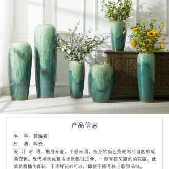Nordic I and contracted household adornment high dry flower arranging ceramics vase of large hotels sitting room place lucky bamboo - 585521808315