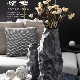 Jingdezhen blue and white ceramics guest - the greeting pine hotel opening arranging flowers potted sitting room adornment is placed large vase - 602682564811