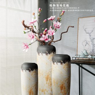 Jingdezhen ceramic large dried flower vase TV ark adornment furnishing articles sitting room be born Chinese flower arrangement to restore ancient ways ideas - 591439253998