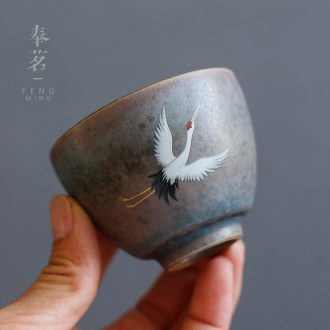 Serve tea as cranes masters cup thick after getting sample tea cup individual mugs single kung fu tea cup