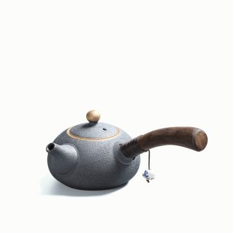 Side as the of your up kung fu tea set ceramic teapot single pot of ebony handle Side filtration pot of the pot of single pot