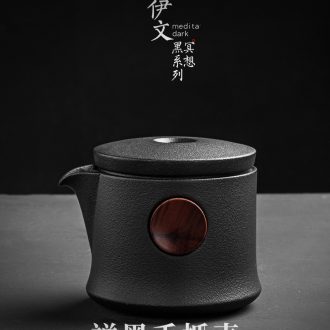 Evan ceramic zen black pot of Japanese filtering pot home of kung fu tea set insulation sheet make tea pot is contracted