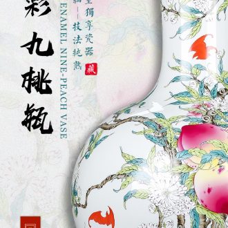 Imitation of classical jingdezhen ceramics celadon art big vase retro ears dry flower vase creative furnishing articles - 602546825412