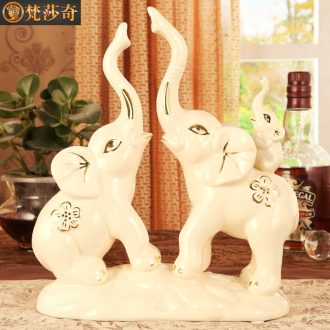 Creative European - style craft gift porcelain home decoration in the sitting room porch TV ark, wine soft adornment as furnishing articles