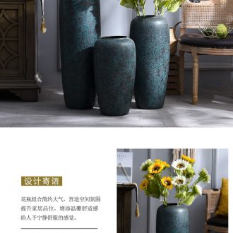 Jingdezhen ceramics of large vase manual hand - made guest - the greeting pine sitting room place flower arranging hotel opening decoration - 603349256774