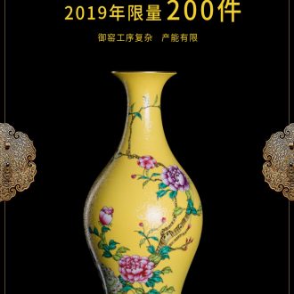Jingdezhen blue and white landscape of large ceramic hand - made vases hotel office hall, sitting room adornment is placed - 571725866871
