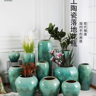 Jingdezhen ceramic vase hotel villa covers landing big sitting room porch flowers flower decoration flower arranging furnishing articles - 603685498770
