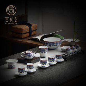 And Japanese kung fu tea set # suit household of a complete set of tea cups to wash the teapot And cup small gift boxes ceramics