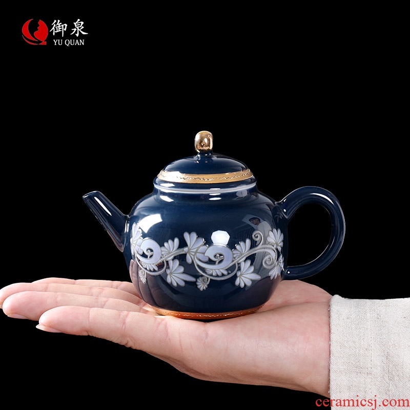 Imperial springs, fuels the teapot with manual small teapot tea exchanger with the ceramics filter single pot of kung fu tea set Chinese style