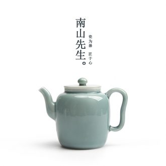 Mr Nan shan first green ceramic teapot single pot of large capacity belt filter domestic Japanese teapot suit