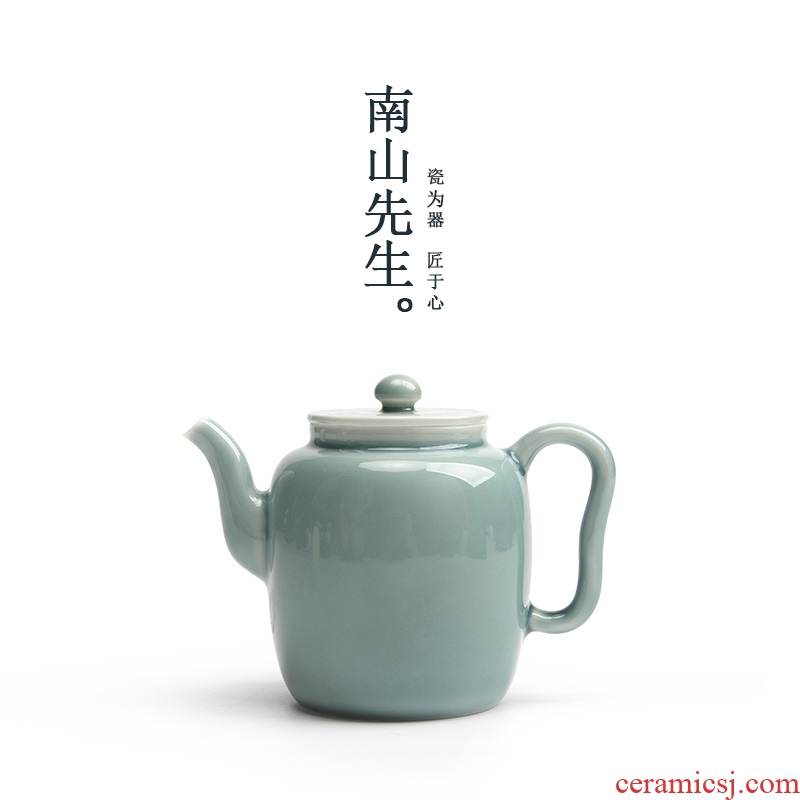 Mr Nan shan first green ceramic teapot single pot of large capacity belt filter domestic Japanese teapot suit